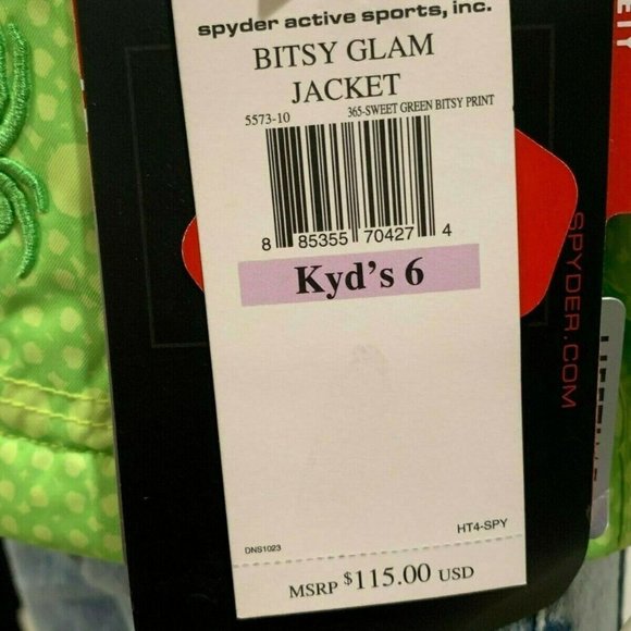 Girls SPYDER "Bitsy Glam" Jacket - Warm/Winter - Picture 12 of 12